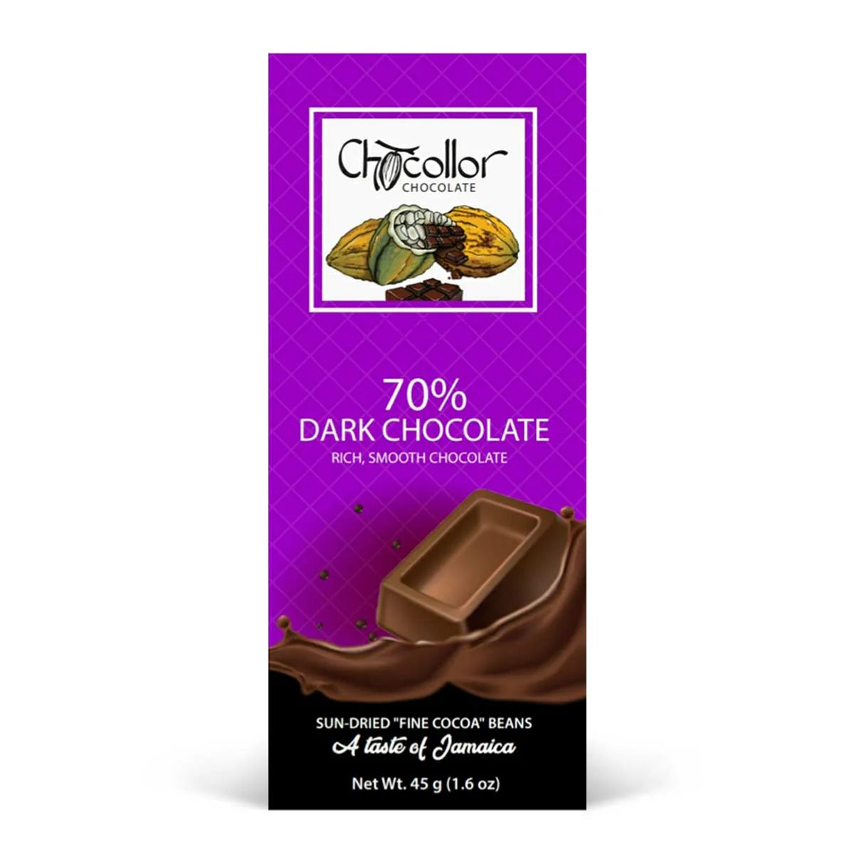 Chocollor Chocolate 70% Dark Chocolate Bar